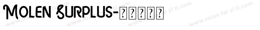 Molen Surplus字体转换